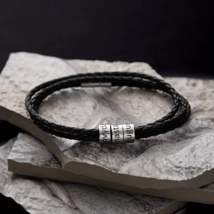 Unisex isikupärastatud käevõru kallite inimeste nimede/kuupäevadega